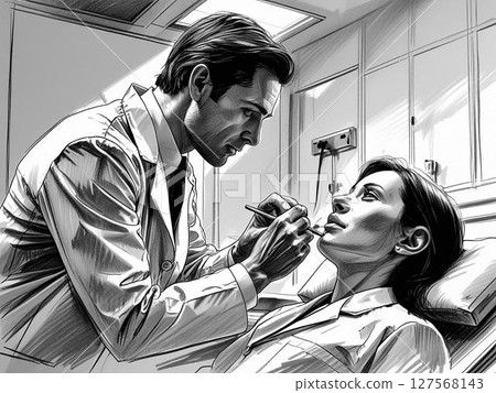 Doctors examining patients 127568143