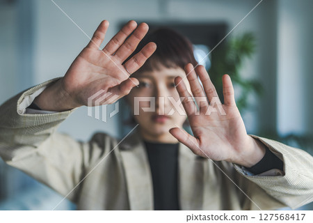 Women and hands Women and hands 127568417
