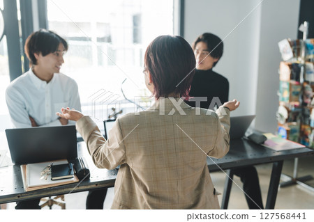 Business person during the meeting 127568441