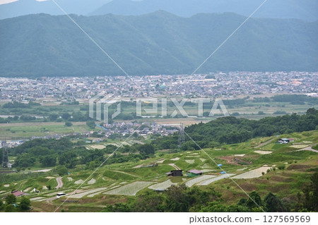 View from the platform at Obasute Station, Nagano 127569569