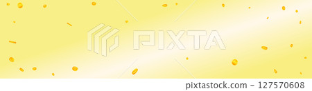 Korean won coins falling. Scattered gold WON 127570608