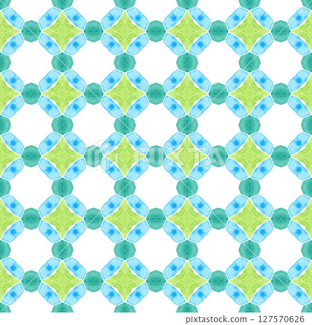 Chevron watercolor pattern. Green extra boho chic 127570626