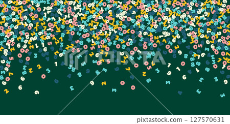 Scattered letters of latin alphabet. Colorful Scattered letters of latin alphabet. Colorful 127570631
