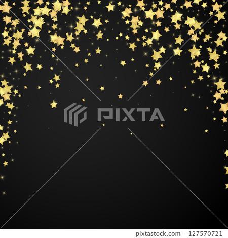 Magic stars vector overlay. Gold stars scattered Magic stars vector overlay. Gold stars scattered 127570721