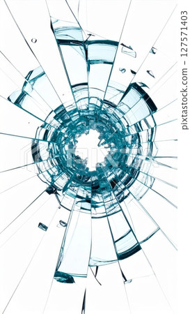 Shattered Glass Texture: Cyan and White Fragments Shattered Glass Texture: Cyan and White Fragments 127571403