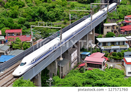 東海道新幹線小田原熱海 JR Central N700A 系列 G13 列車（東京）Nozomi Hikari Kodama 127571760