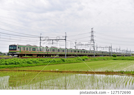 東北本線 東鷲宮~栗橋 JR東日本 E231系列 1000系列 S-11列車(神津) 東北本線 東鷲宮~栗橋 JR東日本 E231系列 1000系列 S-11列車(神津) 127572690