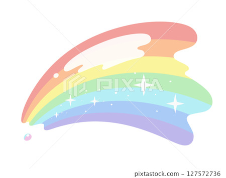 可愛的彩虹漆插畫素材 可愛的彩虹漆插畫素材 127572736