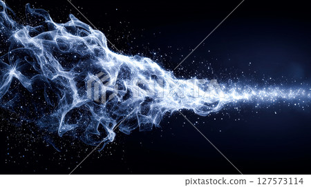 Abstract space energy swirl in deep blue cosmos Abstract space energy swirl in deep blue cosmos 127573114