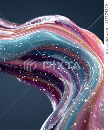 Abstract Swirling Colorful Glitter Texture Background 127574209