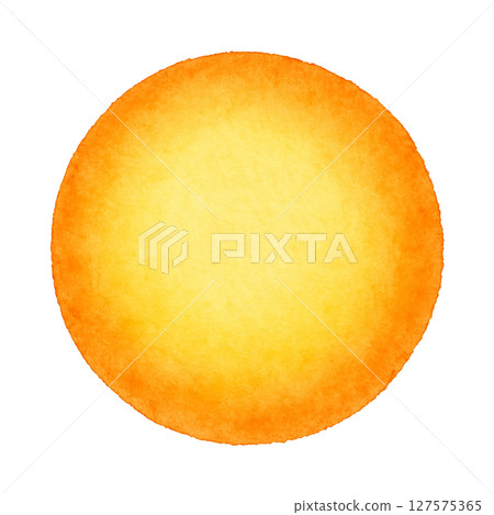 Watercolor illustration of midsummer sun 127575365