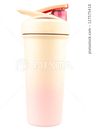 color pink water bottle on white drink color pink water bottle on white drink 127575418