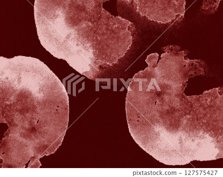 Red watercolor abstract circular shapes textured background for artistic design paper high-quality texture background bold  127575427