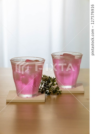 Cold pink drink Cold pink drink 127576916