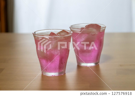 Cold pink drink Cold pink drink 127576918
