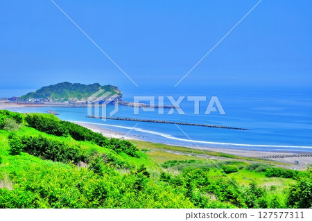 北海道室蘭潮見公園瞭望台的景色 北海道室蘭潮見公園瞭望台的景色 127577311