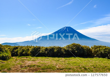 A spectacular view of Mt. Fuji from the summit of Ryugatake in early summer A spectacular view of Mt. Fuji from the summit of Ryugatake in early summer 127577650