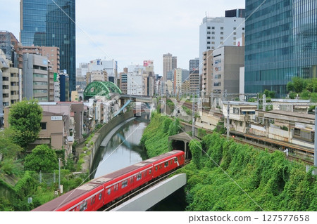 Ochanomizu Station on a sunny day, Tokyo 127577658