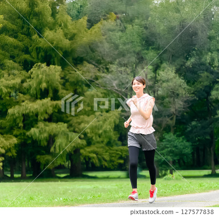 慢跑的女人 127577838