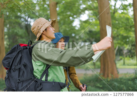 Man on a trek 127577866