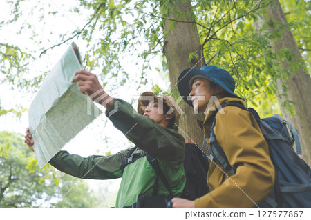 Man on a trek 127577867