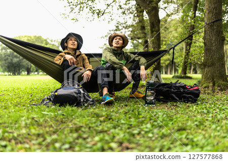 Man on a trek 127577868