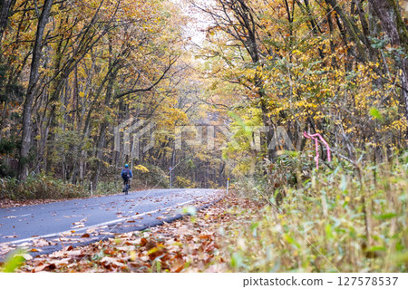 沿著紅葉路騎行的景象(恩原湖周邊) 沿著紅葉路騎行的景象(恩原湖周邊) 127578537