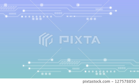 Abstract illustrations of technology, IT, electronic circuits, etc. 127578850
