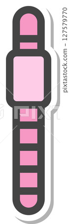 Sticker-style mini insect icon: Earthworm Sticker-style mini insect icon: Earthworm 127579770