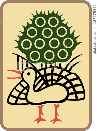 Antique style old mahjong tile icon - Ichisaku 127579852