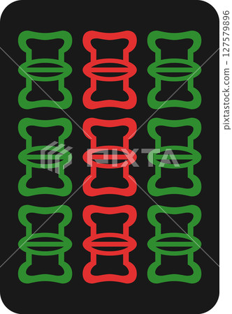 Black Mahjong tile icon: Kuso 127579896