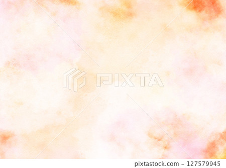 水彩塗抹簡單的淡橙色背景 水彩塗抹簡單的淡橙色背景 127579945