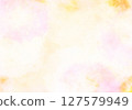 Watercolor smudge simple yellow background 127579949