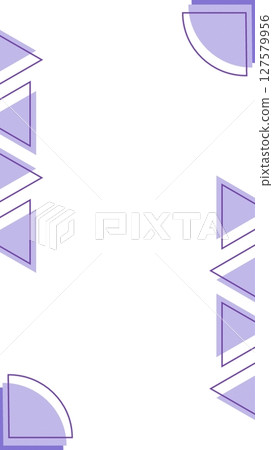 Simple frame with pastel colored geometric patterns 127579956