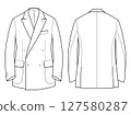 WB4B Double-breasted, 4-button, patch and flap, natural shoulder, side vents 127580287
