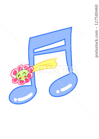 帶有花流星的音符 127580460