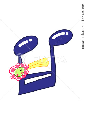 帶有花流星的音符 127580466