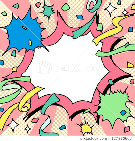手繪帶刺的框架和裝飾，流行背景框架，旭日 127580663