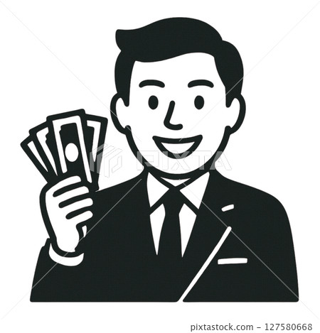 Rich line icon, material, no background, illustration 127580668
