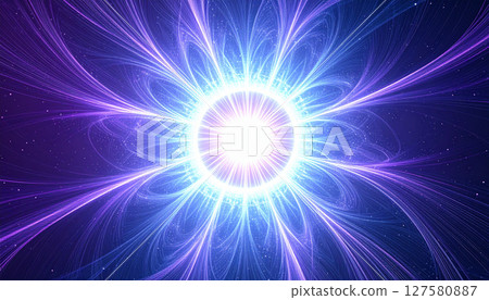 Quantum foam texture, copyspace in the middle. Generated Image 127580887