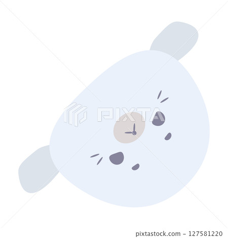 滾動印章的可愛插圖 127581220