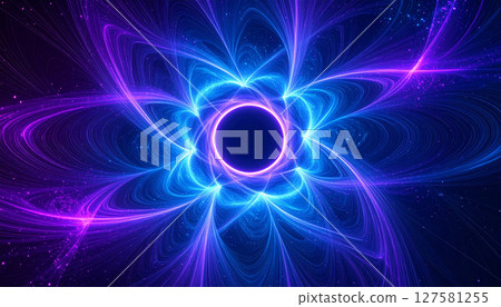 Quantum foam texture, copyspace in the middle. Generated Image Quantum foam texture, copyspace in the middle. Generated Image 127581255