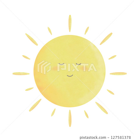 Smiling sun, no clouds Smiling sun, no clouds 127581378