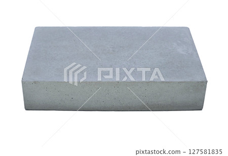 Concrete template podium pedestal for show cosmetic or skin care products display isolated on white background Concrete template podium pedestal for show cosmetic or skin care products display isolated on white background 127581835