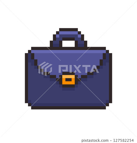 Pixel art Briefcase game asset design 127582254