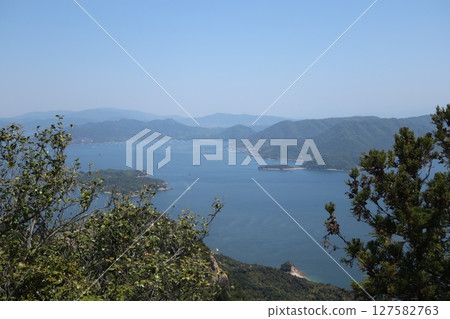 Etajima and the Seto Inland Sea as seen from the summit of Mount Misen on Miyajima Etajima and the Seto Inland Sea as seen from the summit of Mount Misen on Miyajima 127582763