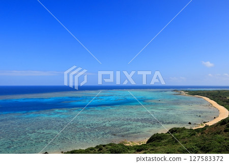 石垣島的海洋顏色 石垣島的海洋顏色 127583372