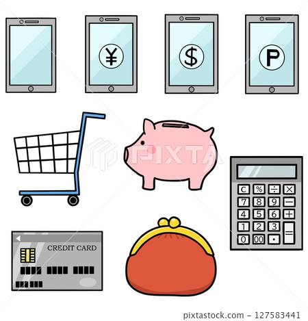 購物插圖集 127583441