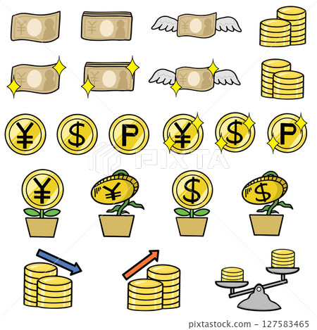 Set of money 127583465