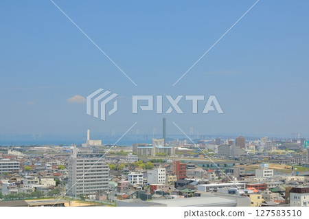 View of the city from the east protruding stone wall of the Sannomaru section of Marugame Castle View of the city from the east protruding stone wall of the Sannomaru section of Marugame Castle 127583510